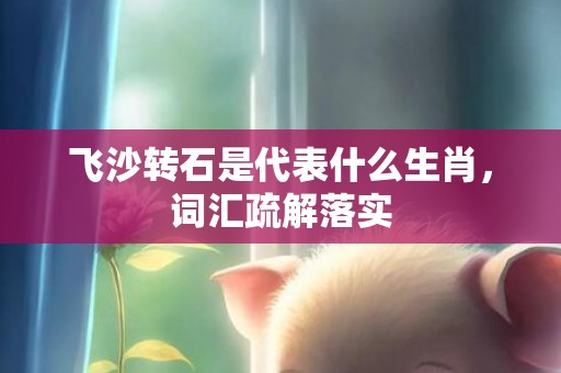 飞沙转石是代表什么生肖，词汇疏解落实