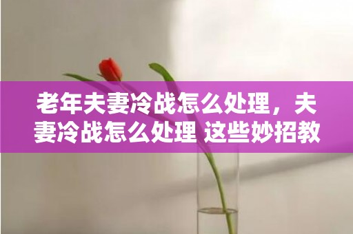 老年夫妻冷战怎么处理，夫妻冷战怎么处理 这些妙招教你挽回婚姻 夫妻吵架冷战怎么办