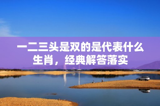 一二三头是双的是代表什么生肖，经典解答落实