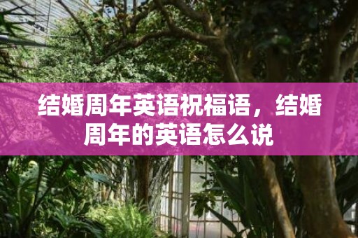 结婚周年英语祝福语，结婚周年的英语怎么说