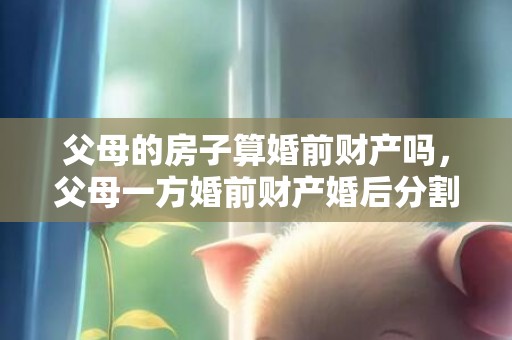 父母的房子算婚前财产吗，父母一方婚前财产婚后分割（婚前一方父母出资买房属于共同财产吗）