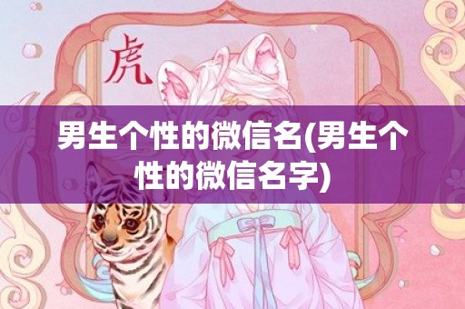 男生个性的微信名(男生个性的微信名字)