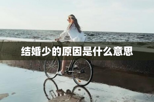 结婚少的原因是什么意思