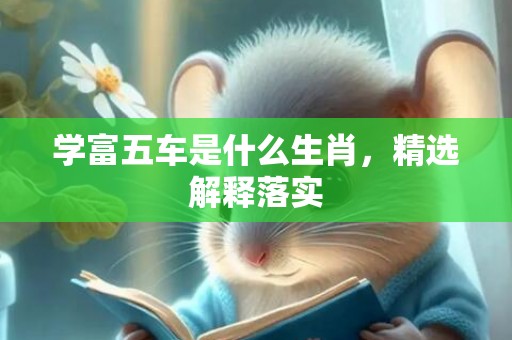学富五车是什么生肖，精选解释落实