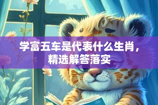 学富五车是代表什么生肖，精选解答落实