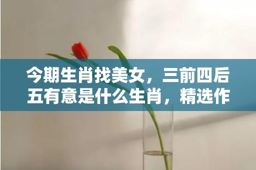 今期生肖找美女，三前四后五有意是什么生肖，精选作答落实