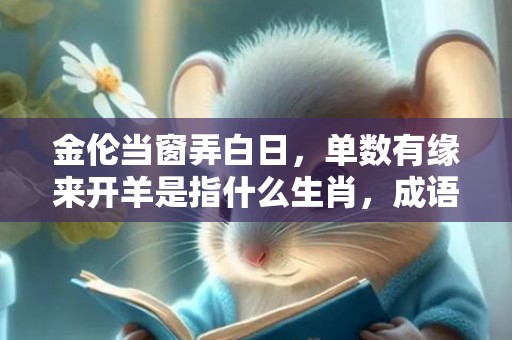 金伦当窗弄白日，单数有缘来开羊是指什么生肖，成语解释落实