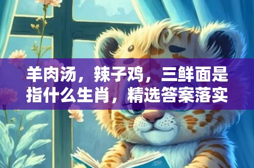 羊肉汤，辣子鸡，三鲜面是指什么生肖，精选答案落实