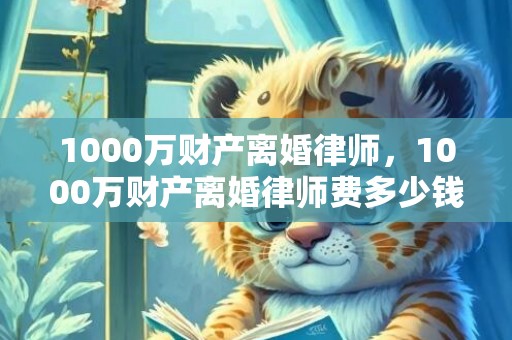 1000万财产离婚律师，1000万财产离婚律师费多少钱，离婚律师费2万