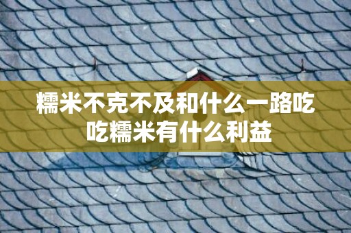 糯米不克不及和什么一路吃 吃糯米有什么利益