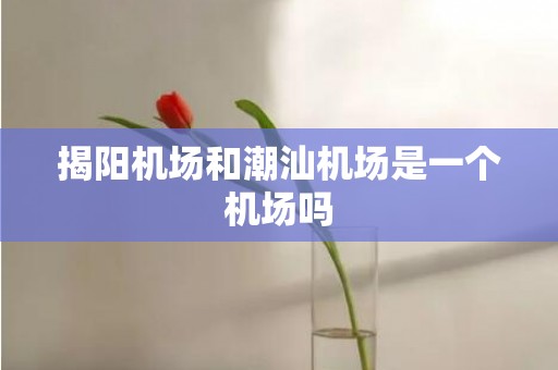 揭阳机场和潮汕机场是一个机场吗
