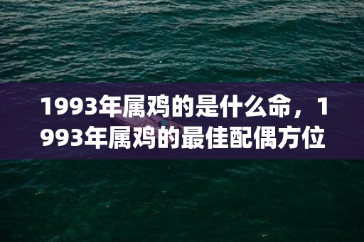 1993年属鸡的是什么命，1993年属鸡的最佳配偶方位(1993年属鸡女最佳婚配)