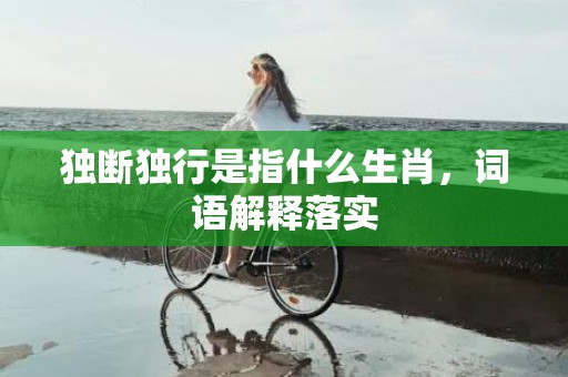 独断独行是指什么生肖，词语解释落实