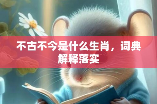 不古不今是什么生肖，词典解释落实