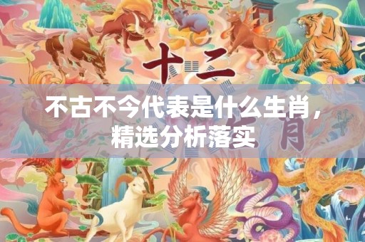 不古不今代表是什么生肖，精选分析落实