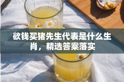 欲钱买猪先生代表是什么生肖，精选答案落实