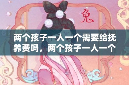 两个孩子一人一个需要给抚养费吗，两个孩子一人一个离婚抚养费 小孩抚养费