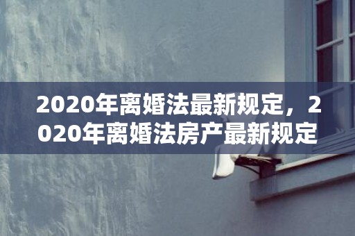 2020年离婚法最新规定，2020年离婚法房产最新规定是什么意思啊怎么算