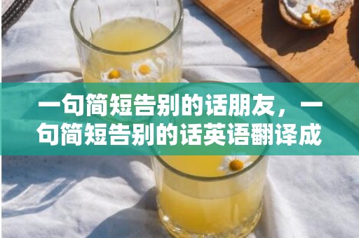 一句简短告别的话朋友，一句简短告别的话英语翻译成中文