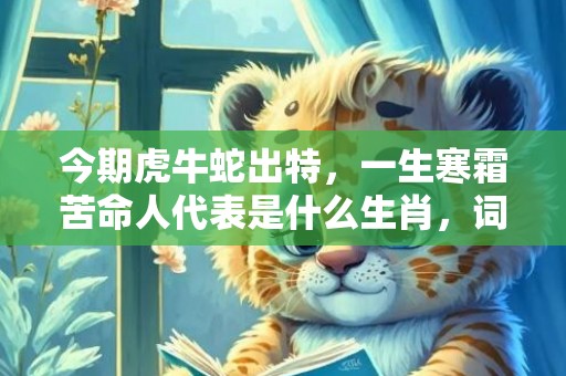 今期虎牛蛇出特，一生寒霜苦命人代表是什么生肖，词语解答落实