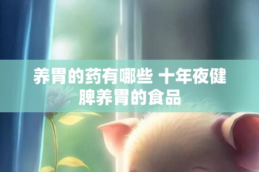 养胃的药有哪些 十年夜健脾养胃的食品