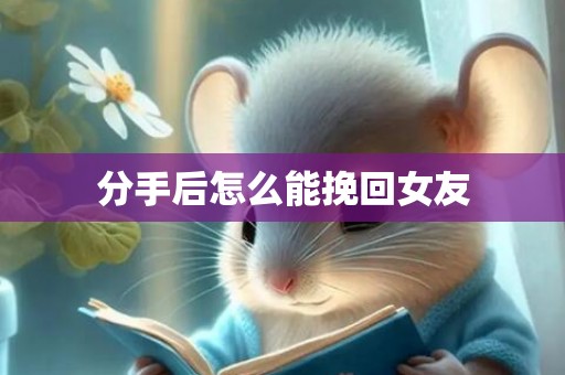 分手后怎么能挽回女友