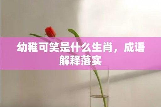 幼稚可笑是什么生肖，成语解释落实