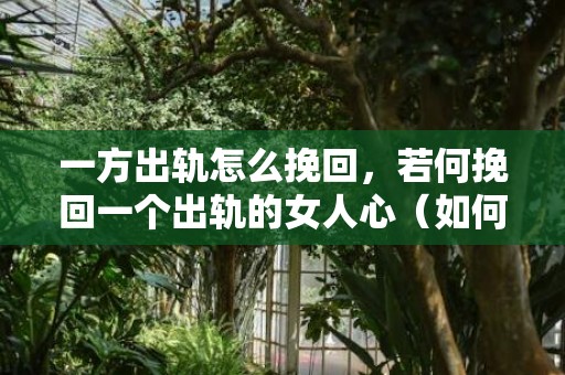 一方出轨怎么挽回，若何挽回一个出轨的女人心（如何挽回一个不再爱你的女人）