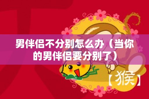 男伴侣不分别怎么办（当你的男伴侣要分别了）