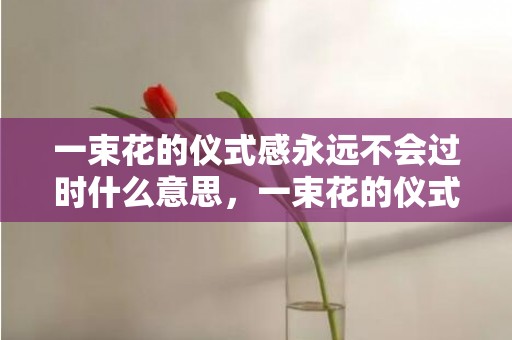 一束花的仪式感永远不会过时什么意思，一束花的仪式感永远不会过时文案，关于花的走心文案