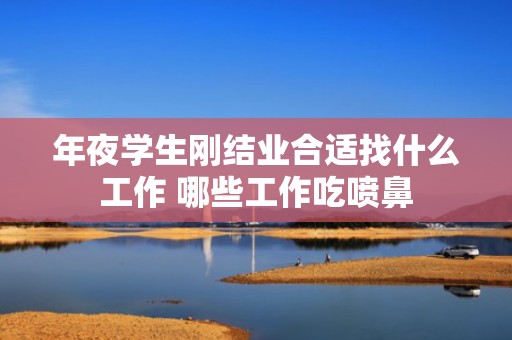 年夜学生刚结业合适找什么工作 哪些工作吃喷鼻