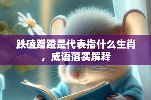 跌磕蹭蹬是代表指什么生肖，成语落实解释