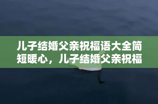 儿子结婚父亲祝福语大全简短暖心，儿子结婚父亲祝福词简短精辟语句