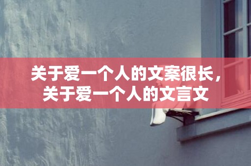 关于爱一个人的文案很长，关于爱一个人的文言文