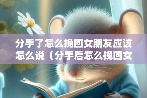 分手了怎么挽回女朋友应该怎么说（分手后怎么挽回女友 该怎么说）
