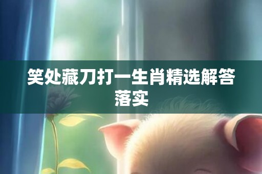 笑处藏刀打一生肖精选解答落实