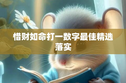 惜财如命打一数字最佳精选落实