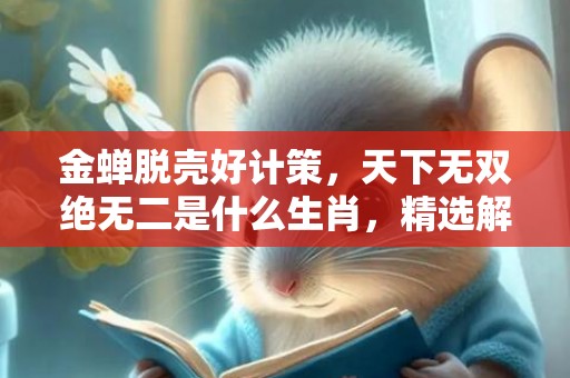 金蝉脱壳好计策，天下无双绝无二是什么生肖，精选解释落实