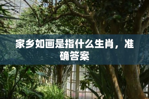 家乡如画是指什么生肖，准确答案