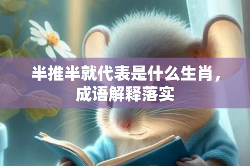半推半就代表是什么生肖，成语解释落实