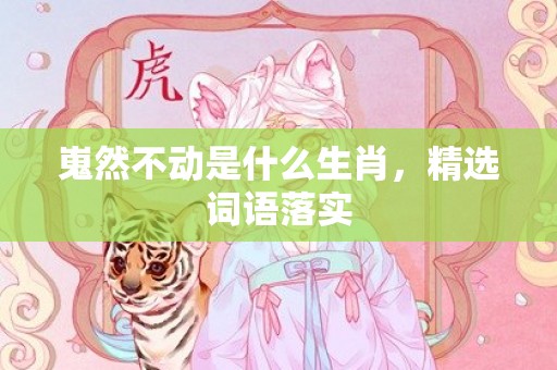 嵬然不动是什么生肖，精选词语落实