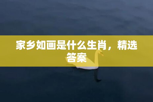 家乡如画是什么生肖，精选答案