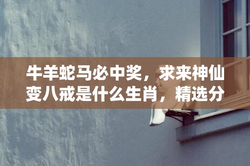 牛羊蛇马必中奖，求来神仙变八戒是什么生肖，精选分析落实