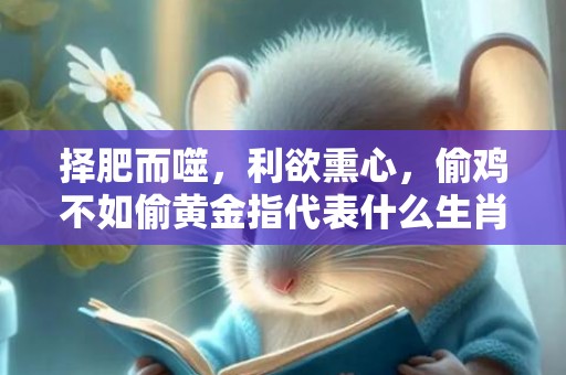 择肥而噬，利欲熏心，偷鸡不如偷黄金指代表什么生肖，词语精选落实