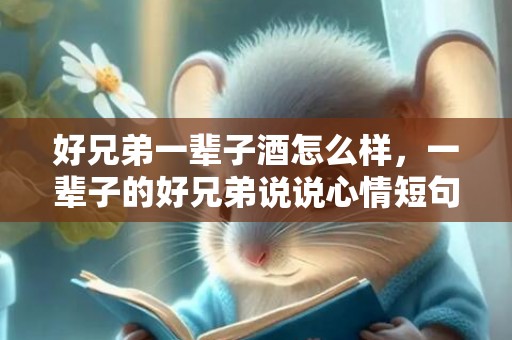 好兄弟一辈子酒怎么样，一辈子的好兄弟说说心情短句30句话
