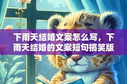 下雨天结婚文案怎么写，下雨天结婚的文案短句搞笑版