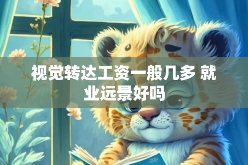 视觉转达工资一般几多 就业远景好吗