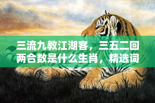 三流九教江湖客，三五二回两合数是什么生肖，精选词语落实