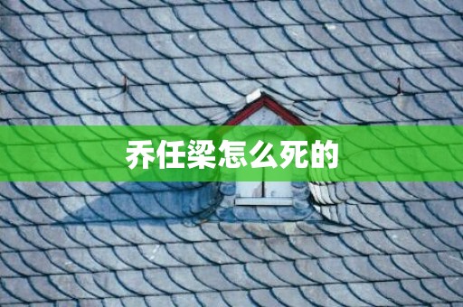 乔任梁怎么死的