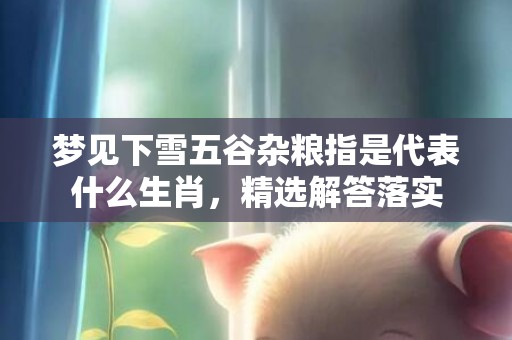 梦见下雪五谷杂粮指是代表什么生肖，精选解答落实